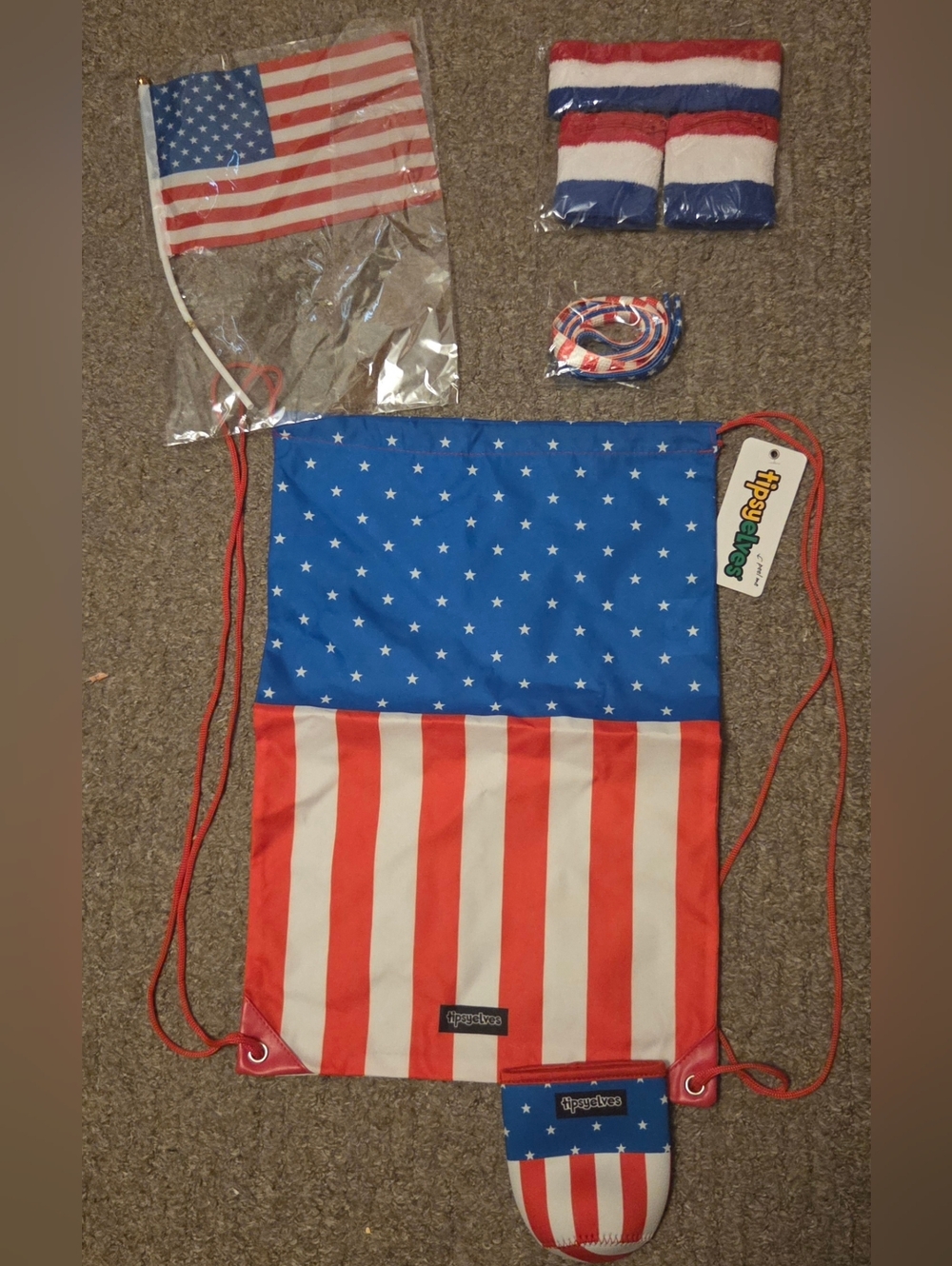 Tipsy Elves Patriotic Star & Stripes Party Pack - 4th Of July